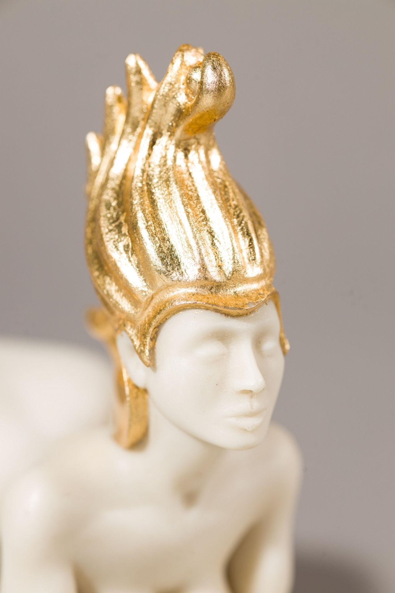 Fuchs, Ernst (1930 - 2015) Vienna Sphinx, 2013 Polymeric Art Casting, pratially Gold-Plated Signed - Image 2 of 8