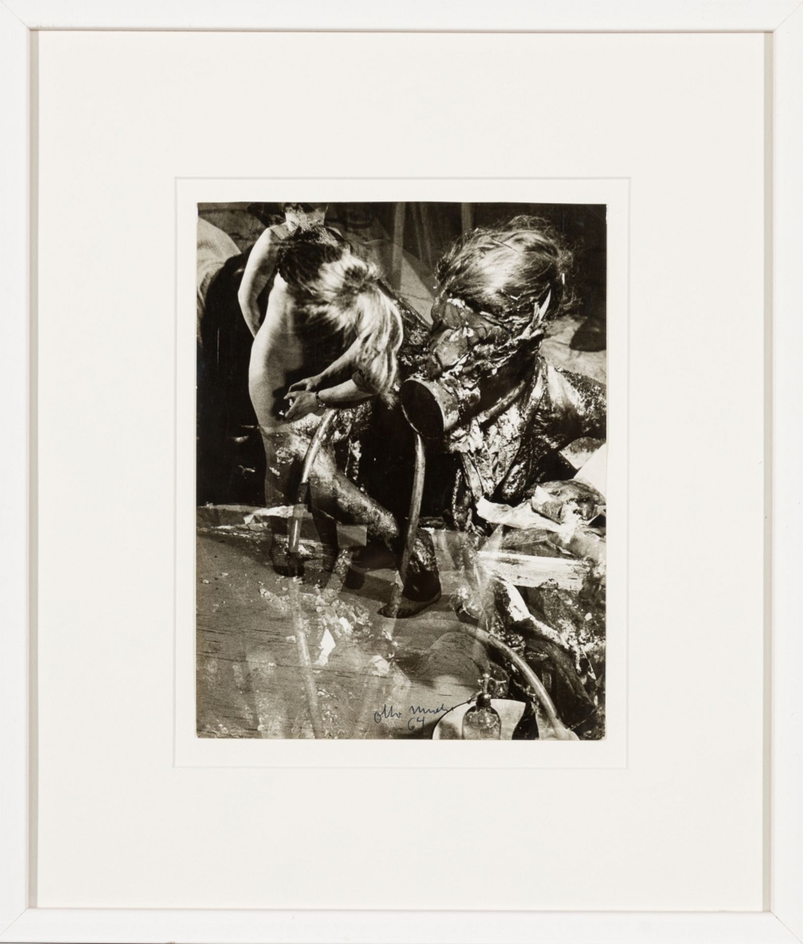Mühl, Otto (1925 - 2013) Untitled, (19)64 Silver Gelatin Print Signed lower Center 9,3 x 7 in framed - Image 2 of 5