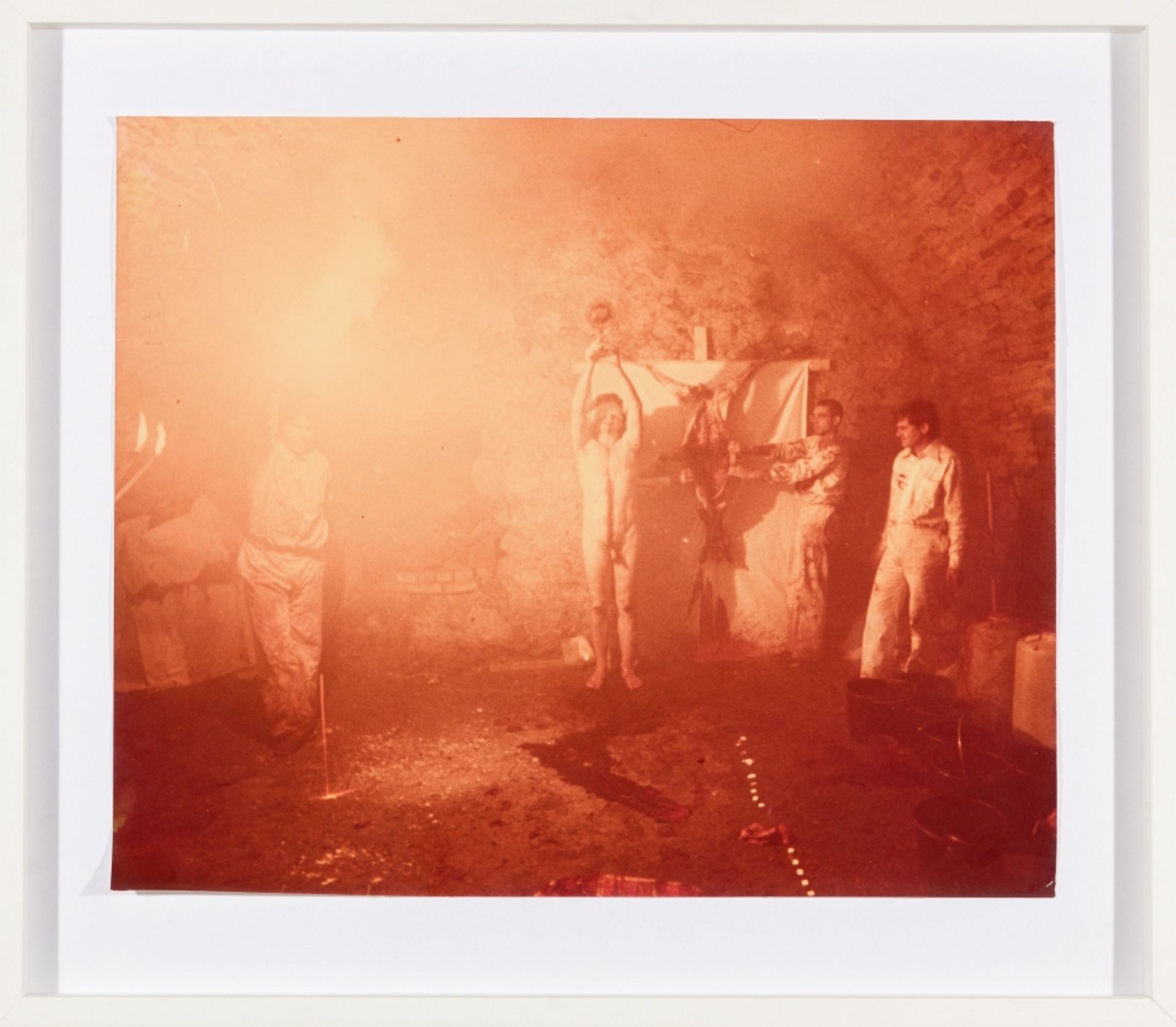 Nitsch, Hermann (1938 - 2022) Untitled, 1975 Silver Gelatin Print Signed, dated and with - Image 2 of 3
