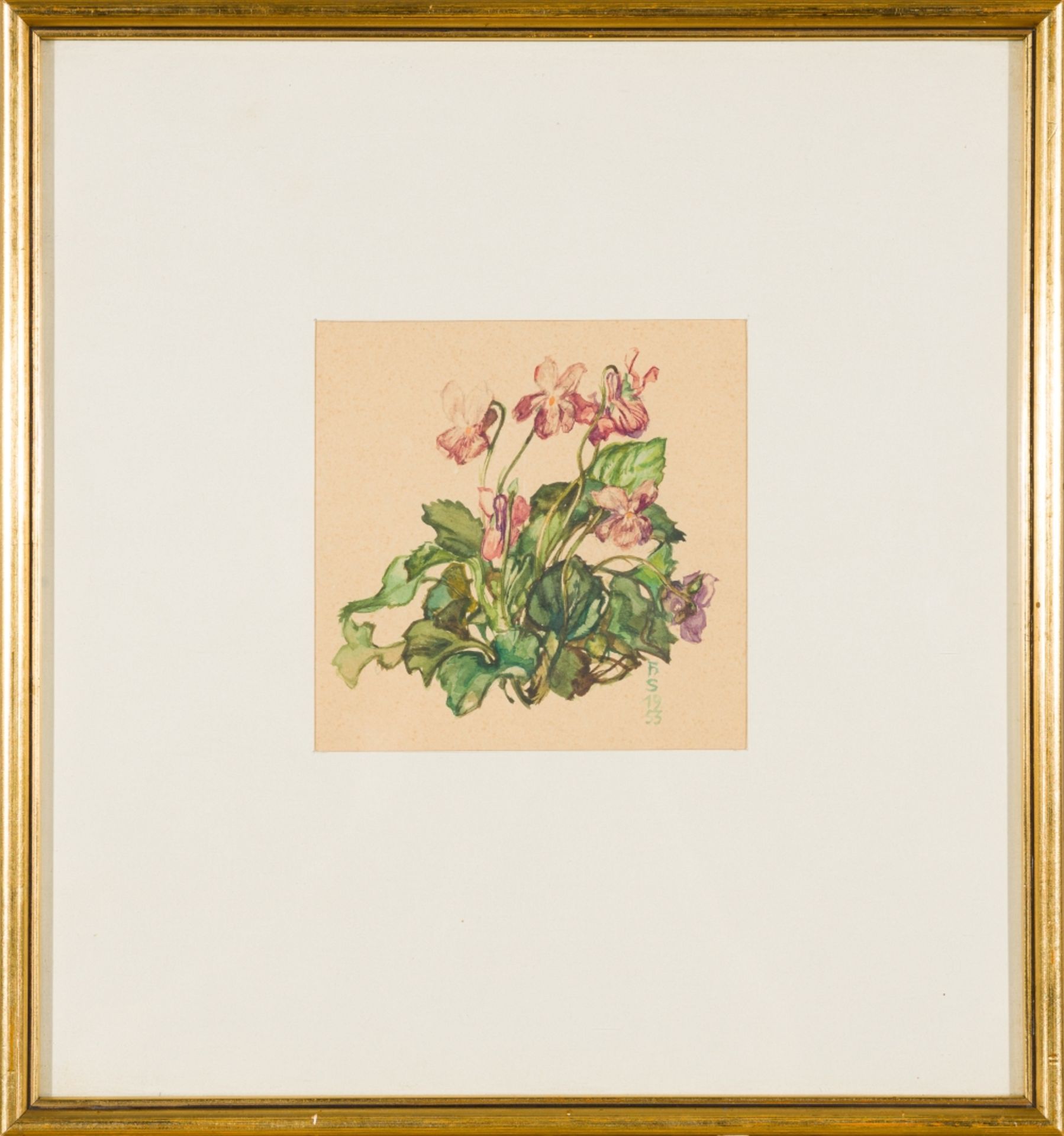 Strohofer, Hans (1885 - 1961) Mixed Lot: Flower Painting, 1935 / Flower Study, 1946 Flower Painting: - Image 2 of 6