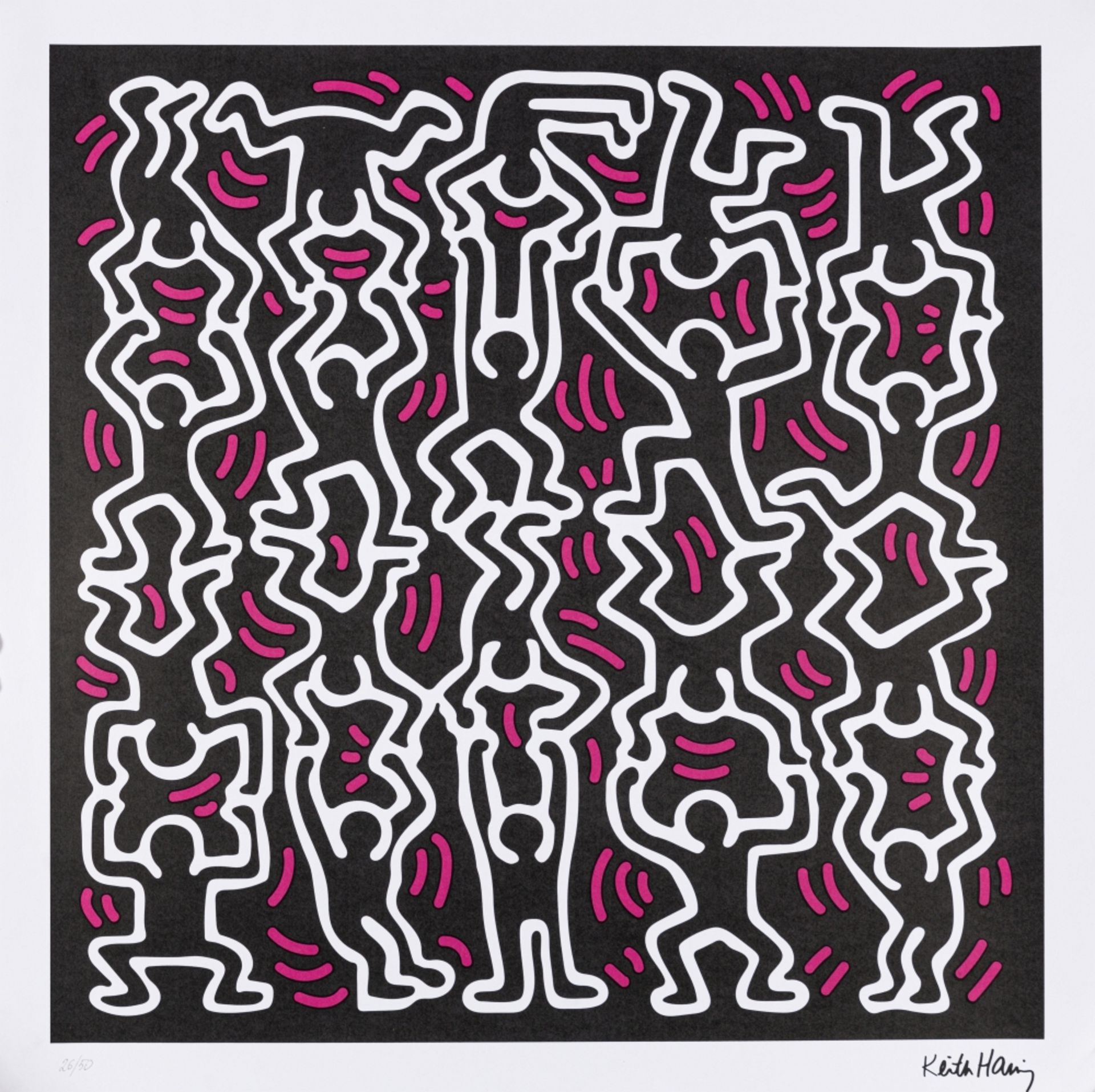 Haring, Keith (1958 - 1990) Untitled Lithograph Signed in the Plate lower right, numbered lower - Image 2 of 5