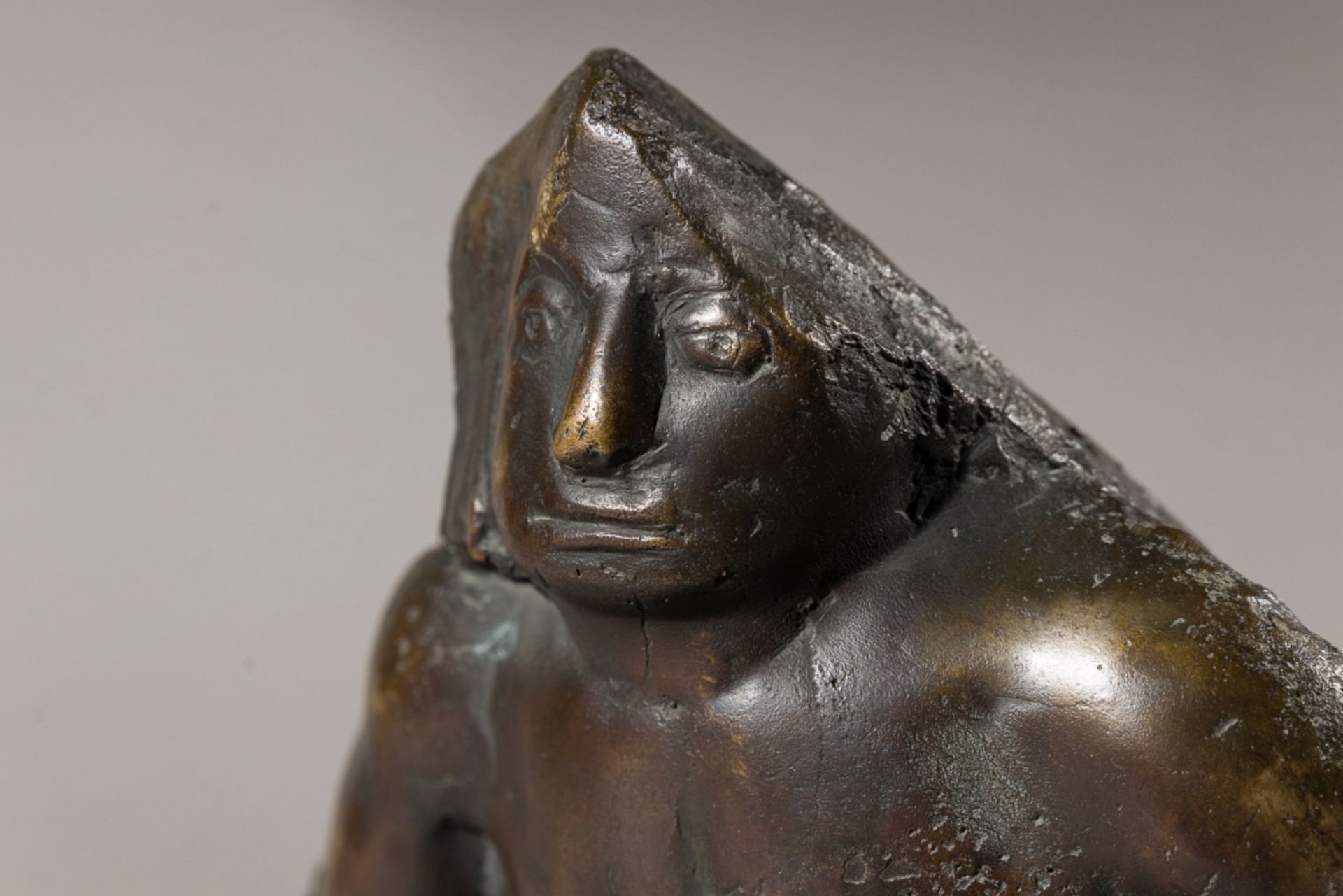 Bottoli, Oskar (1921 - 1996) Seated Figure, 1981 Bronze Casting Monogrammed, dated and numbered: 7/2 - Image 2 of 6
