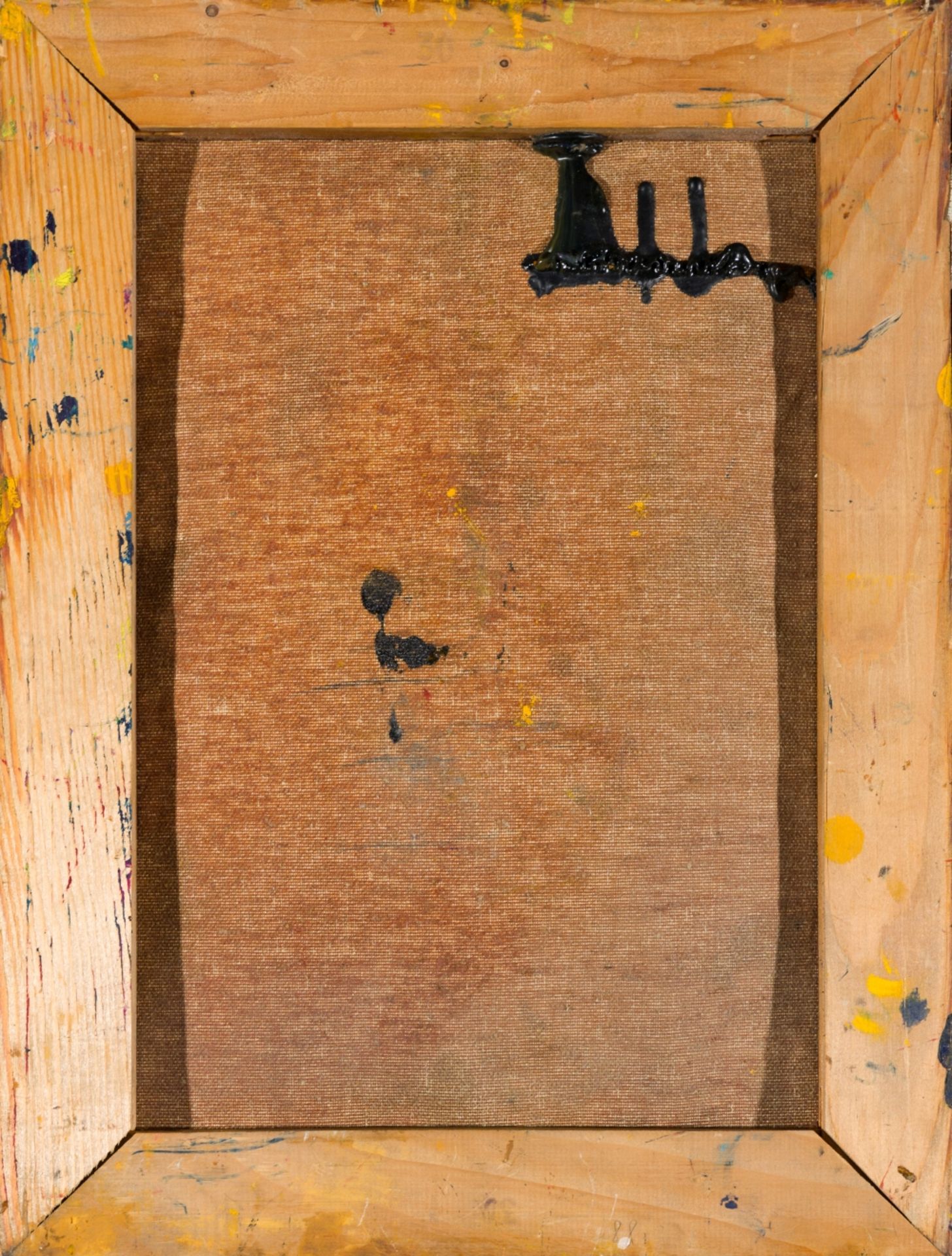 Danner, Josef (*1955) Untitled, 1970s Oil and Wool on Canvas 15,6 x 11,8 in - Image 4 of 4