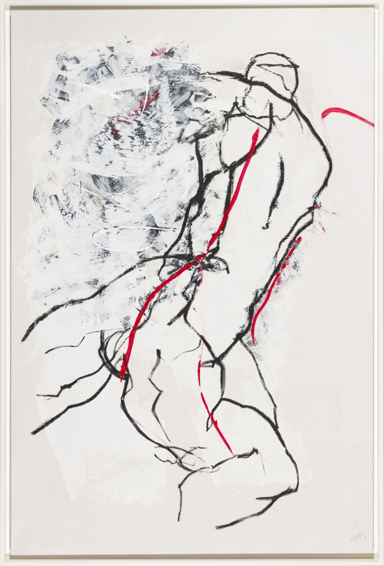 Mlenek, Hannes(*1949)Baal Dances, 2014Acrylic and oil on canvasSigned and dated lower right and - Image 2 of 4