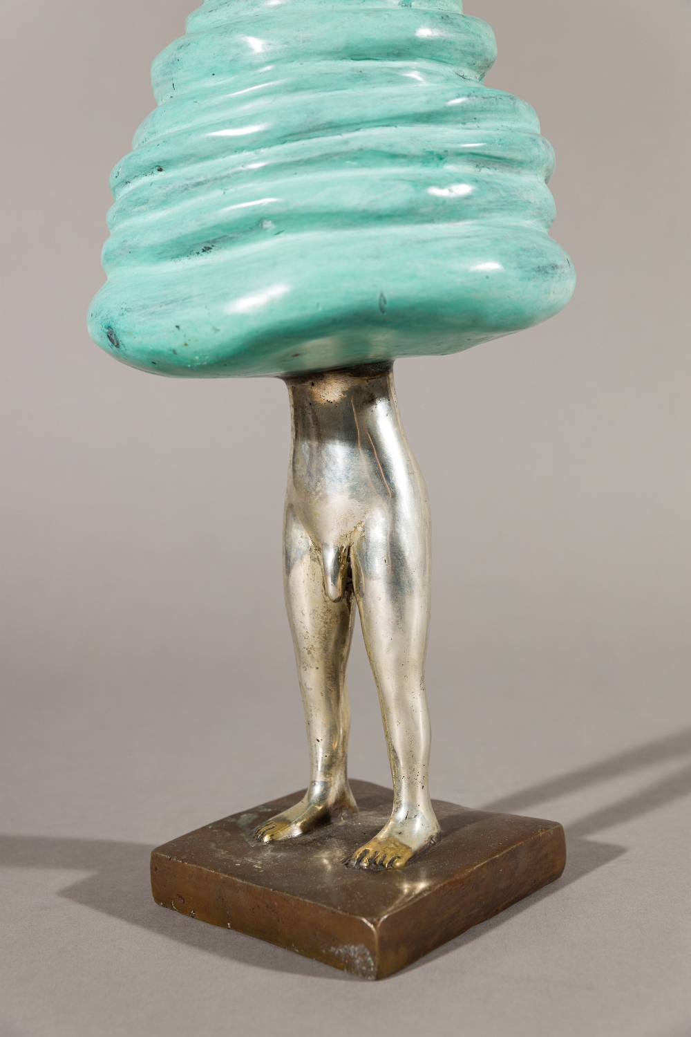 Dalpra, Mario(*1960)Mushroom Head, 2016Bronze und Silber patiniertMonogrammed and dated on the