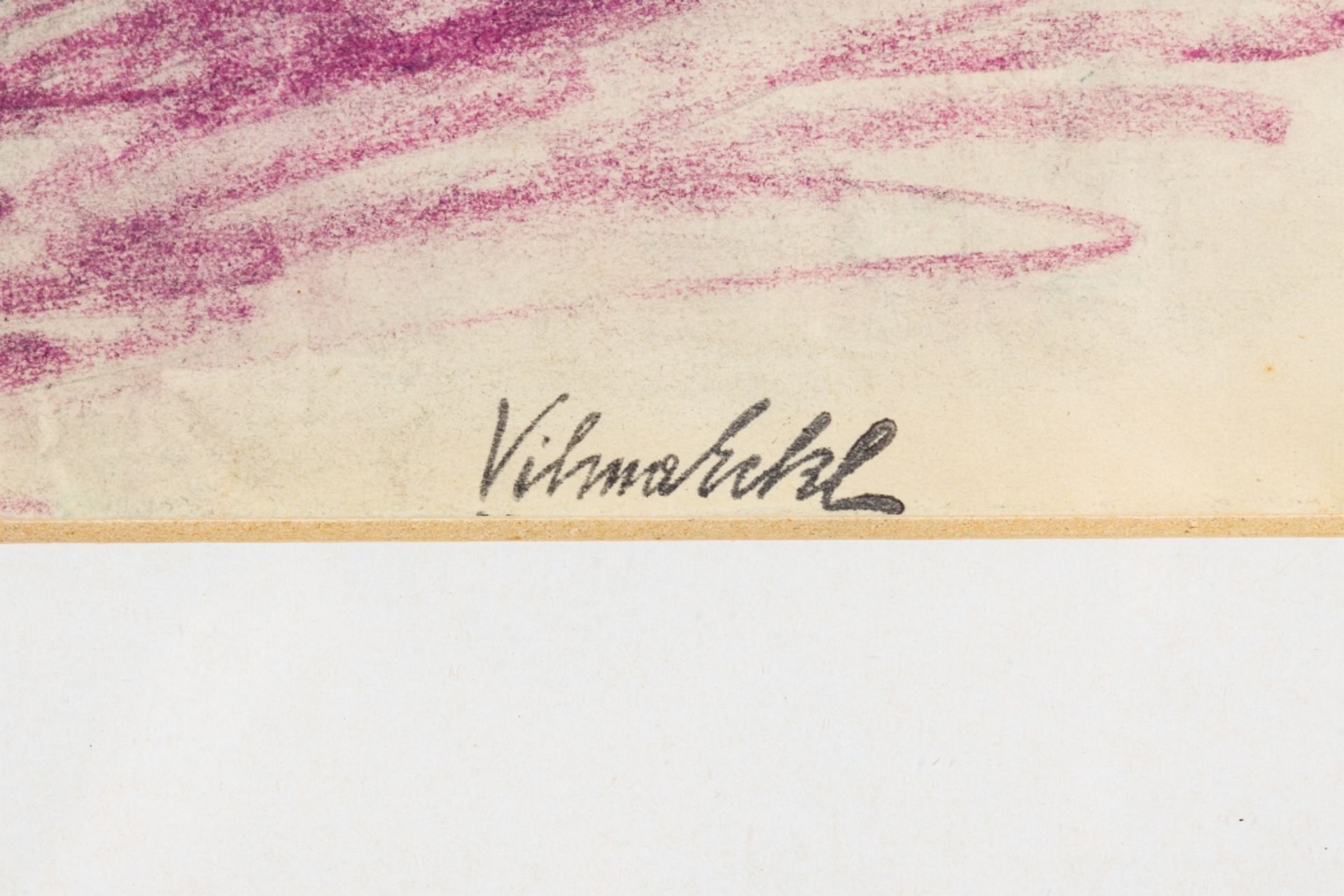 Eckl, Vilma(1892 - 1982)Circus TrialPastel chalk on paperSignature stamp lower rightPassepartout - Image 3 of 5