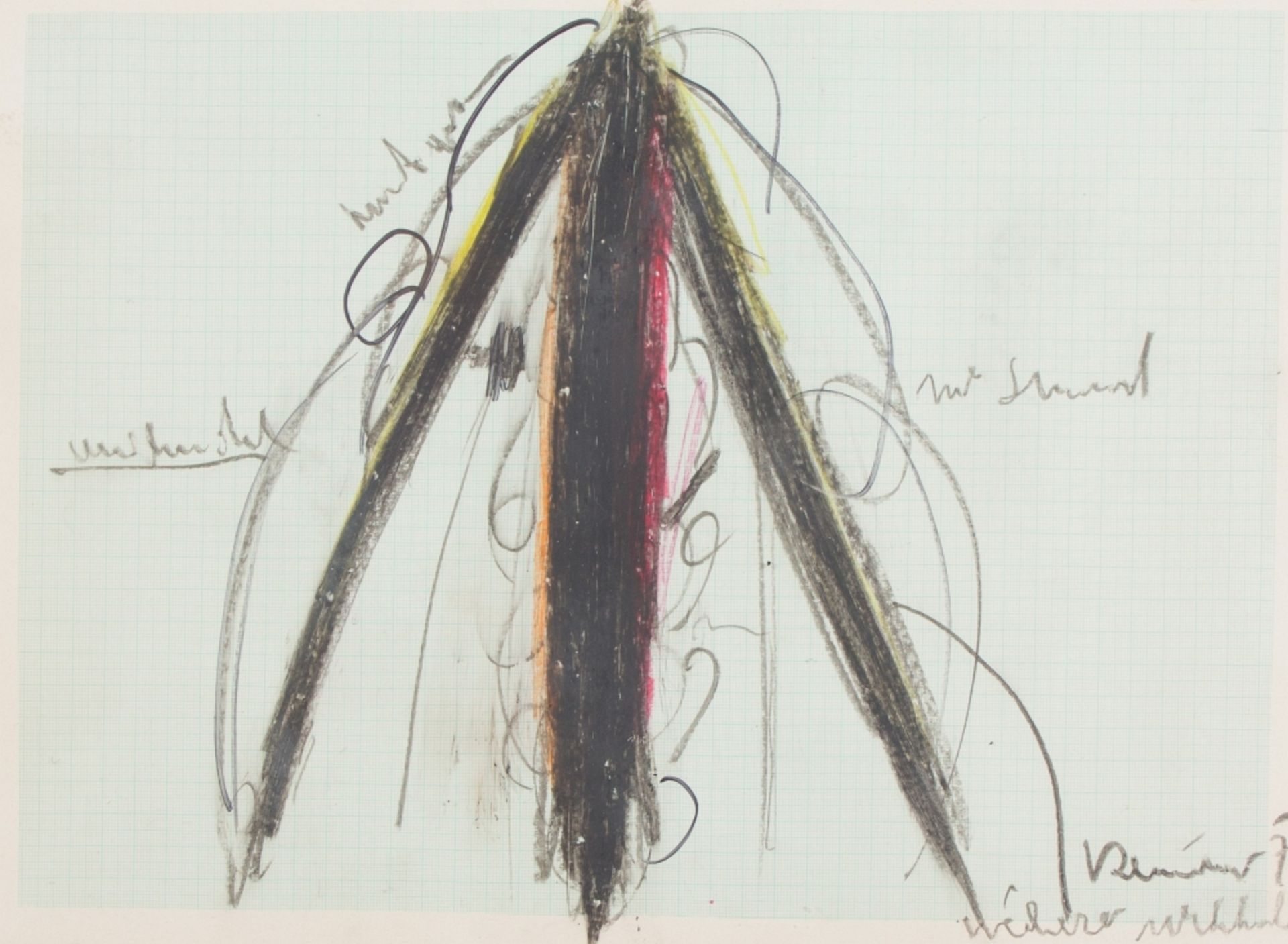 Rainer, Arnulf(*1929)Untitled, (19)70Oil pastel on paperSigned, dated and illegibly inscribed
