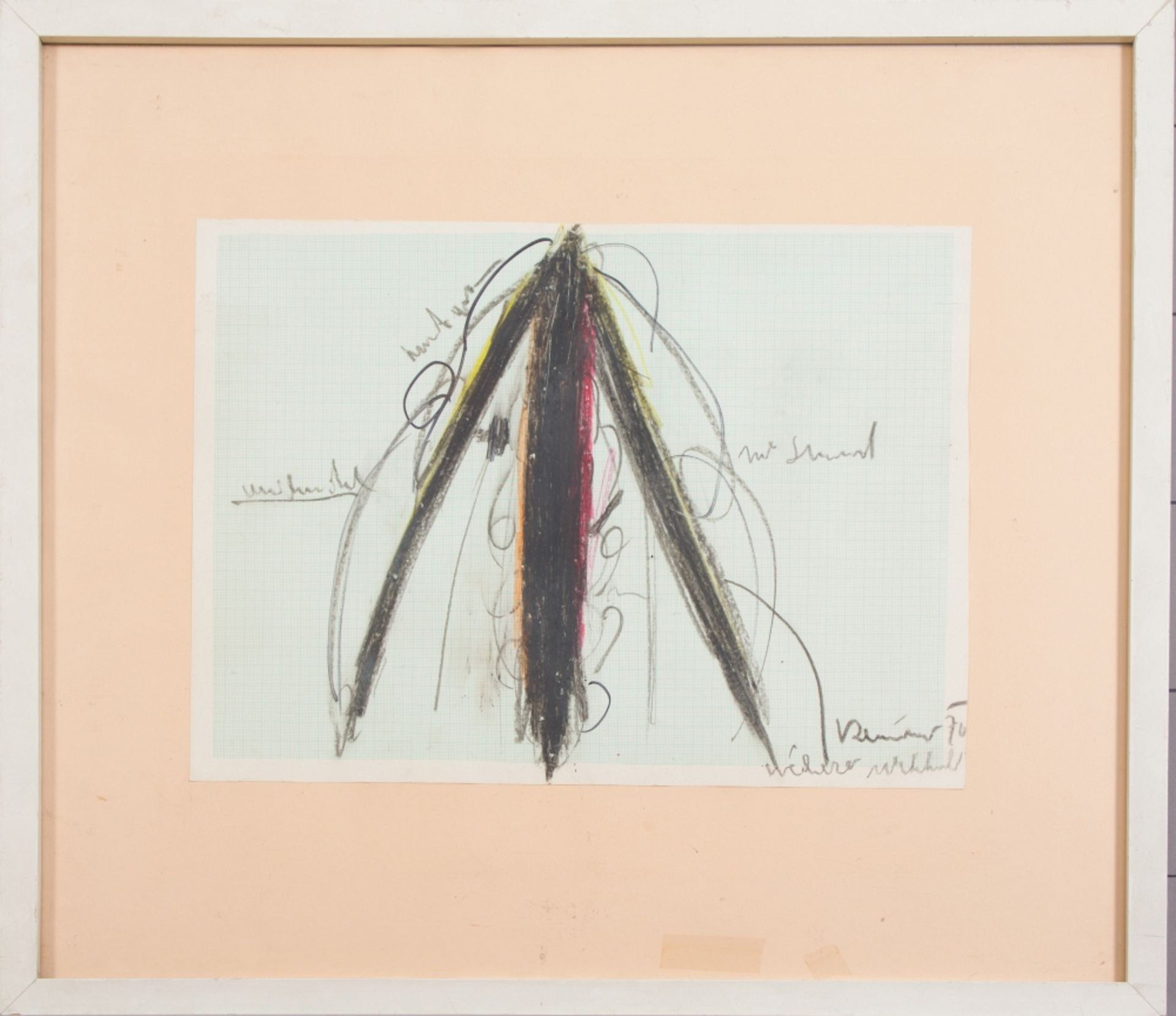 Rainer, Arnulf(*1929)Untitled, (19)70Oil pastel on paperSigned, dated and illegibly inscribed - Image 2 of 4