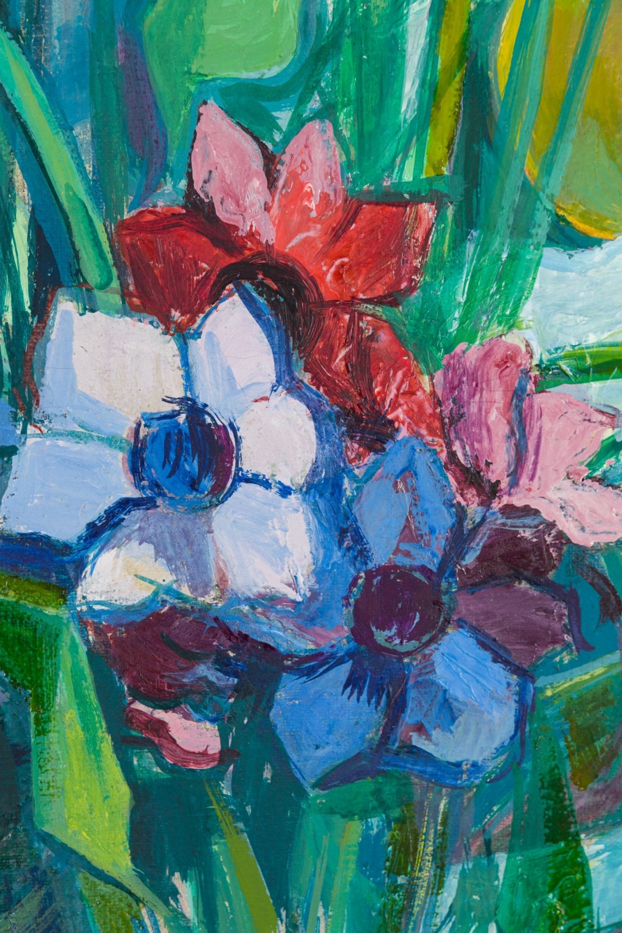 Florian, Maximilian(1901 - 1982)Still life of Flowers on a Blue Armchair, 1954Oil on canvasSigned - Image 4 of 6