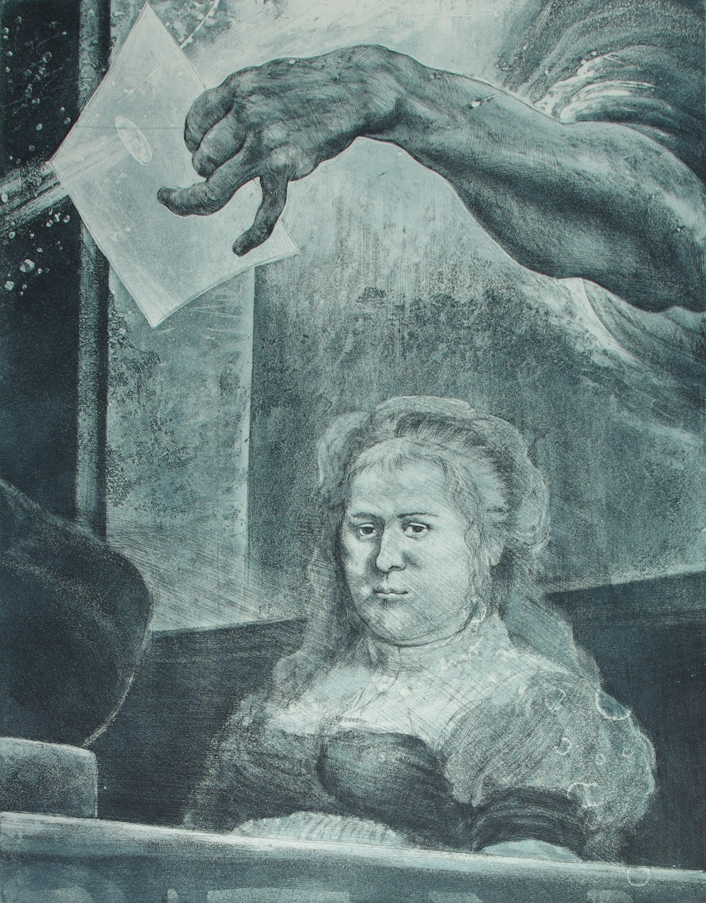 Aigner, Fritz(1930 - 2005)Rembrandt and Saskia, 1971Aquatint etching on copper plateNumbered lower - Image 5 of 7