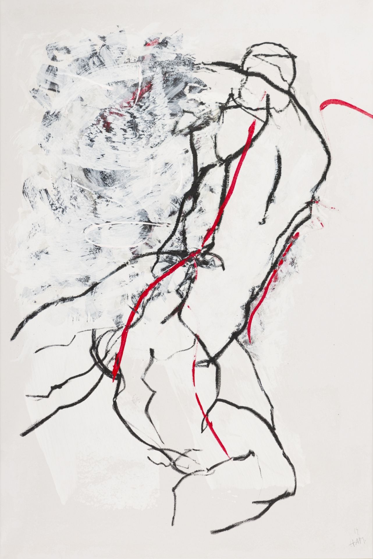 Mlenek, Hannes(*1949)Baal Dances, 2014Acrylic and oil on canvasSigned and dated lower right and
