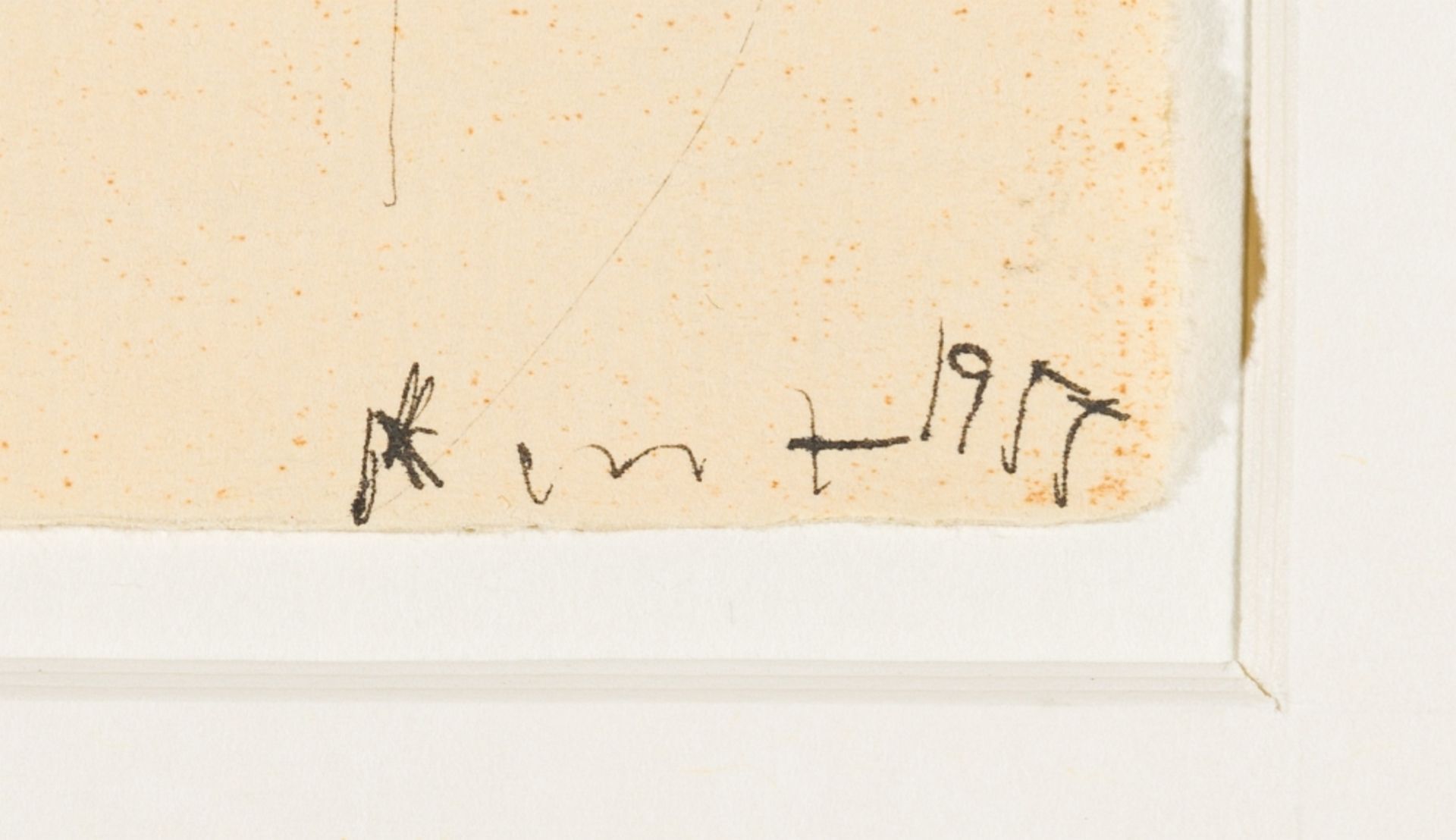 Absolon, Kurt(1925 - 1958)Study for the Vienna Book, 1955Ink on paperSigned and dated lower right9,5 - Image 2 of 2