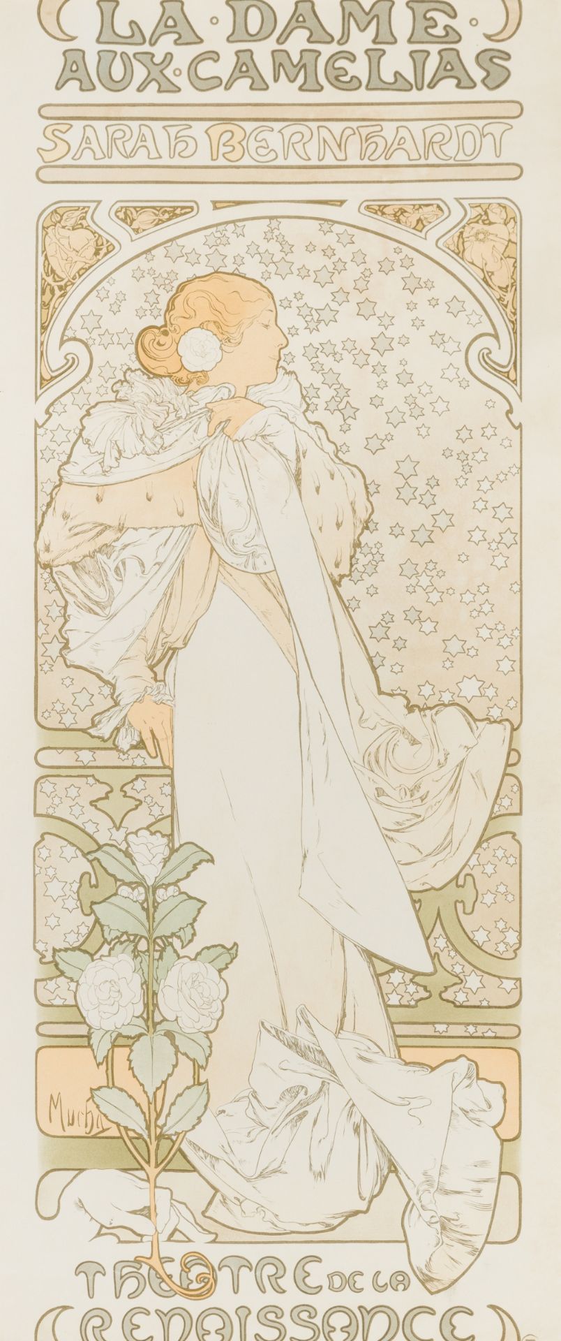 Mucha, Alfons Maria(1860 - 1939)La dame aux camelias, 1896Color lithographySigned in the