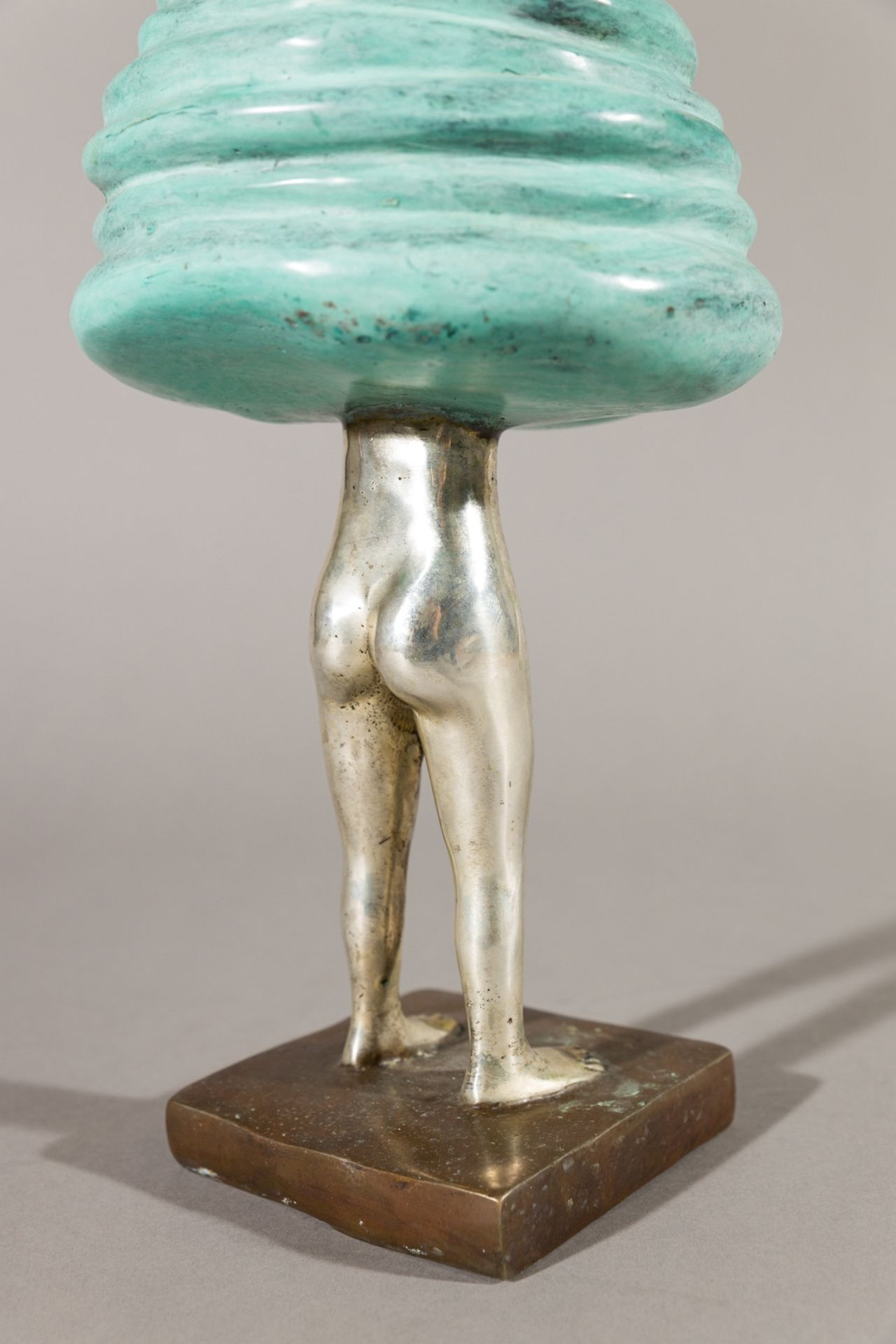 Dalpra, Mario(*1960)Mushroom Head, 2016Bronze und Silber patiniertMonogrammed and dated on the - Image 3 of 6