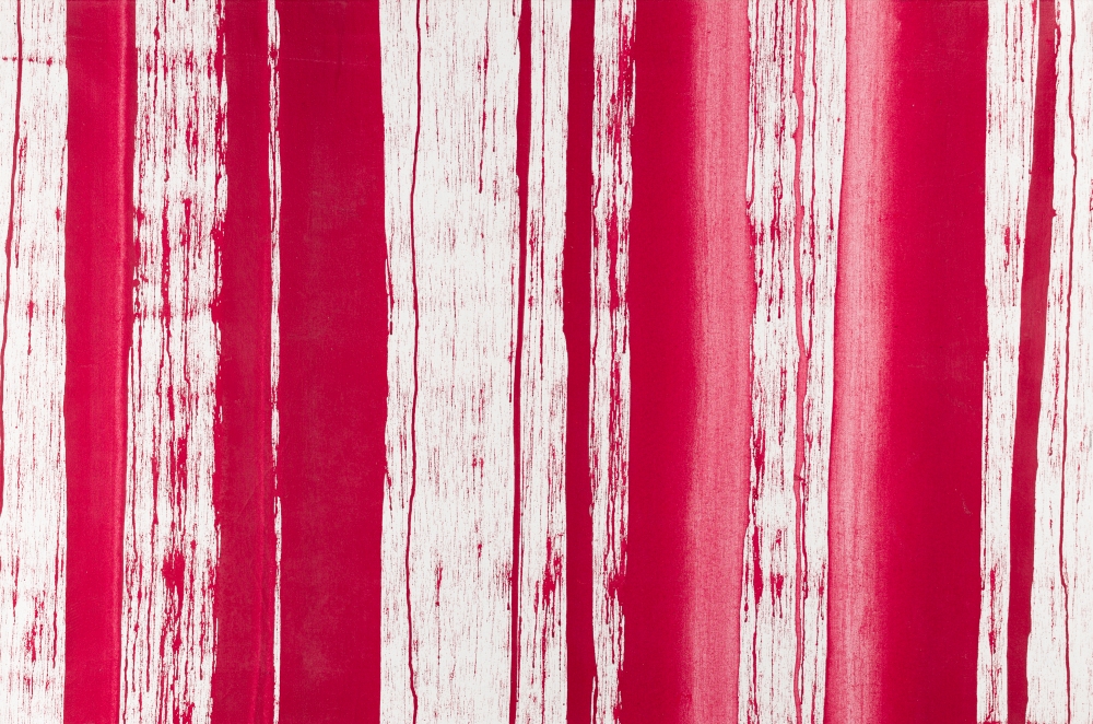 Nitsch, Hermann(1938 - 2022)Action Relict, 2003Dispersion on CanvasSigned and dated verso31,5 x 47,2