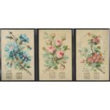 Liebig, S45 Flowers 1, complete set in a page G - VG, cat value £990
