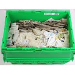 Large accumulation of cards, loose, in pages, albums , etc, contained in large green crate, 1000's