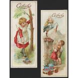 Cibils, Bookmarks set 2-1-5, complete set mounted in a page, pictures of children, VG