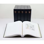 France, comprehensive used collection in six printed albums with slipcases. Issues from imperfs to