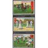 Chocolat Meurisse - Sport, set 1, complete set in a page, Golf, Football, Tennis , Ice Hockey,