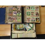 Large qty of modern Baseball Cards, in albums, loose and in packets. (qty)