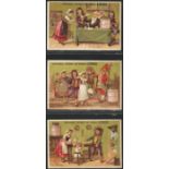 Liebig, S151 A Marriage (French issue) complete set in a page, G - VG, cat value £140