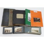 Accumulation of postcards in 7 volumes, many better noted including Scottish life and characters,