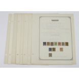 French Colonies - Gabon 1904-1932 collection on old leaves, good degree of completion, many