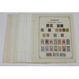 French Colonies - Oceania collection 1892-1940's, mint or used on large old time leaves. (qty)