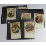 Liebig, Lemco Coronation Postcards, complete set in pages, VG-VG+, cat value £300