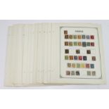 Greece 1861-1940's nice collection on old time leaves with several dozen Hermes Heads in need of