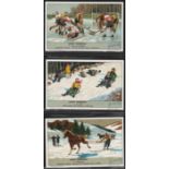 Liebig, S1423 Winter Sports II (Swiss issue) complete set in a page, VG, cat value £170