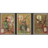 Liebig, S118 Insect Girls (English language) complete set in a page, VG, cat £240