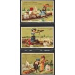 Liebig, S100 A Boating Accident (French issue) complete set in a page, G - VG, cat price £215