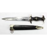 German SS Dagger "Meine Ehre Heist Treue" & maker Carl Eickhorn marked blade, service wear & some