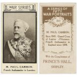 Prince's Hall, Shipley - War Portraits, type card M Paul Cambon French Ambassador in London, VG, cat