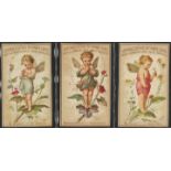 Liebig, S52 The Flower Oracle (Grey Background), complete set in a page, G - VG, cat value £425