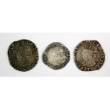 Charles I (3): Shillings: Aberystwyth bust mm. Tun S.2792 aF; another under S.2792 with large