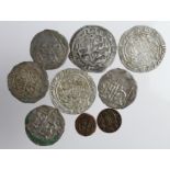 Islamic Coins (9) including 7x hammered silver.