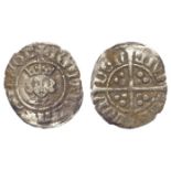 Richard II silver Halfpenny, intermediate style, S.1699, 0.43g, nVF
