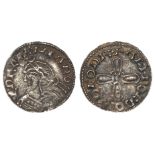 Anglo-Saxon silver Penny of Harold I, Jewell Cross type c.1036-38, Thetford Mint, moneyer