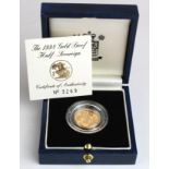 Half Sovereign 1998 Proof FDC boxed as issued