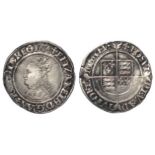 Elizabeth I silver Groat, Second Issue, mm. Cross-crosslet, S.2556, 2.0g, VF