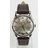 Gents stainless steel Omega Constellation automatic wristwatch with pie pan dial. In excellent