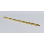 High carat (tests as 23ct) George IV gold needle, approx 57mm in length with inscription "1st