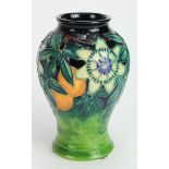Moorcroft "Passion Flower" Vase signed WM, 1st quality 1997