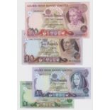 Northern Ireland, Allied Irish Banks Limited (4), 20 Pounds, 10 Pounds, 5 Pounds & 1 Pound dated 1st