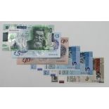 Northern Ireland (6) a group of polymer notes comprising Bank of Ireland 5 Pounds and 10 Pounds
