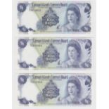 Cayman Islands (3), 1 Dollar dated 1971 (issued 1972), serial A/2 979652 (TBB B101a, Pick1b)