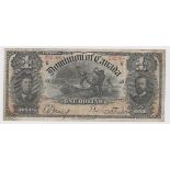 Canada, Dominion of Canada 1 Dollar dated 31st March 1898, series K, serial No. 232364 (Pick24Aa)